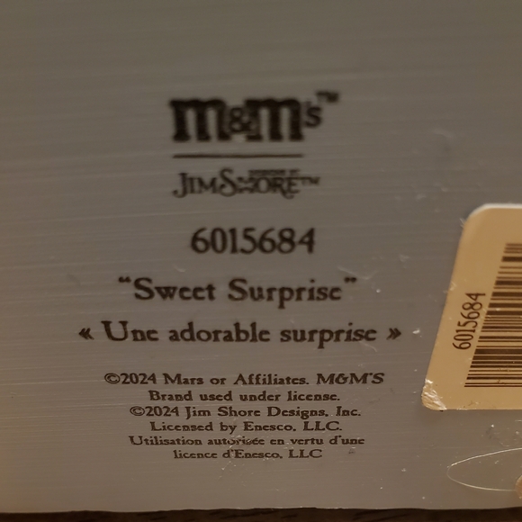 Jim Shore M&M'S,  Purple Character, "Sweet Surprise,"  6015684, Figure NWT!! - Picture 6 of 6